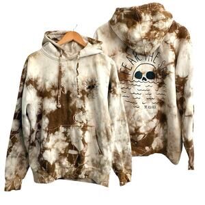 Roark Fear The Sea Hoodie Sweater Men's Size Small Graphic Skull Surf Skater